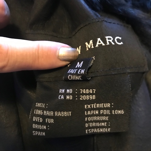 Andrew Marc Rabbit Fur jacket - Picture 7 of 8
